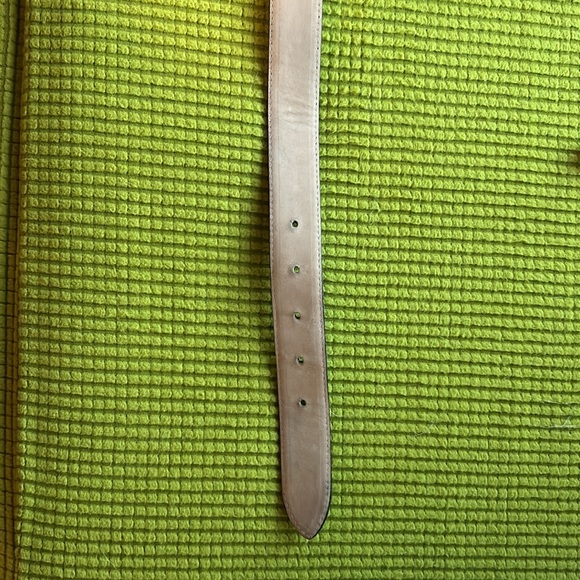 Talbots black belt genuine suede on leather lining, golden buckle - Picture 6 of 10